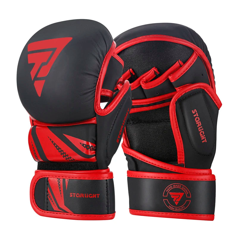 Professionelle MMA Boxhandschuhe PU Leder MMA Kampf Kampfsport Boxhandschuhe Karate Muay Thai Trainingshandschuhe Herren